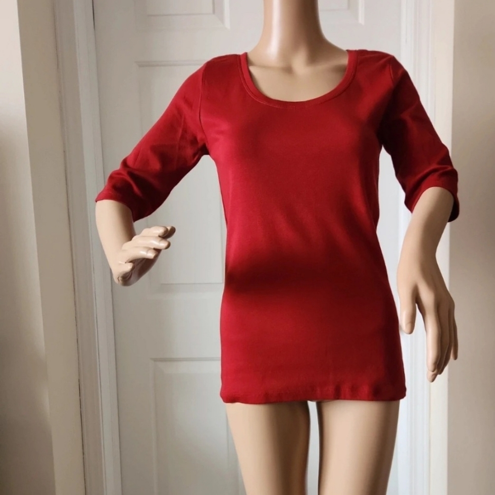 Andrea Joiner Blouse Burgundy/Red size Medium